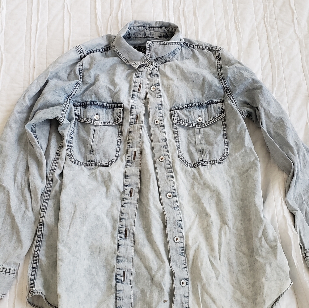 Chambray button up shirt